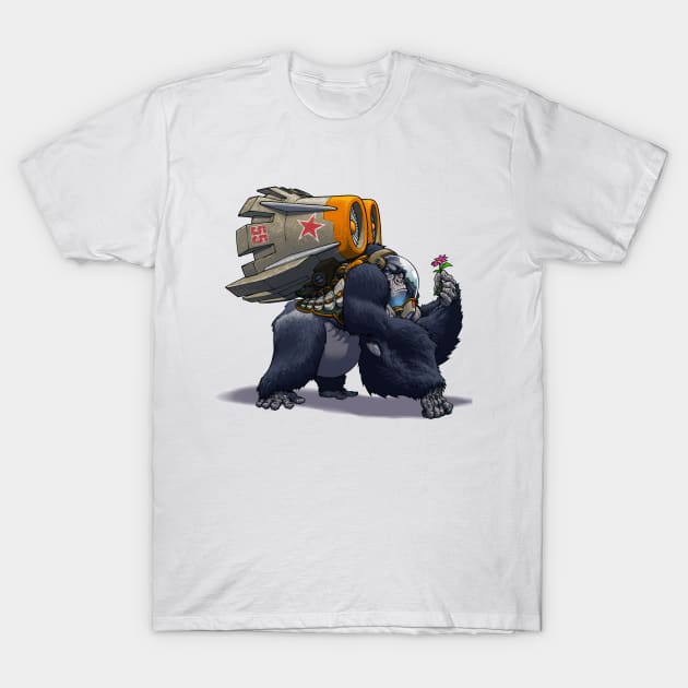 Jetpack Gorilla T-Shirt by gregorytitus